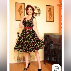 Pinup couture cherry Heidi dress